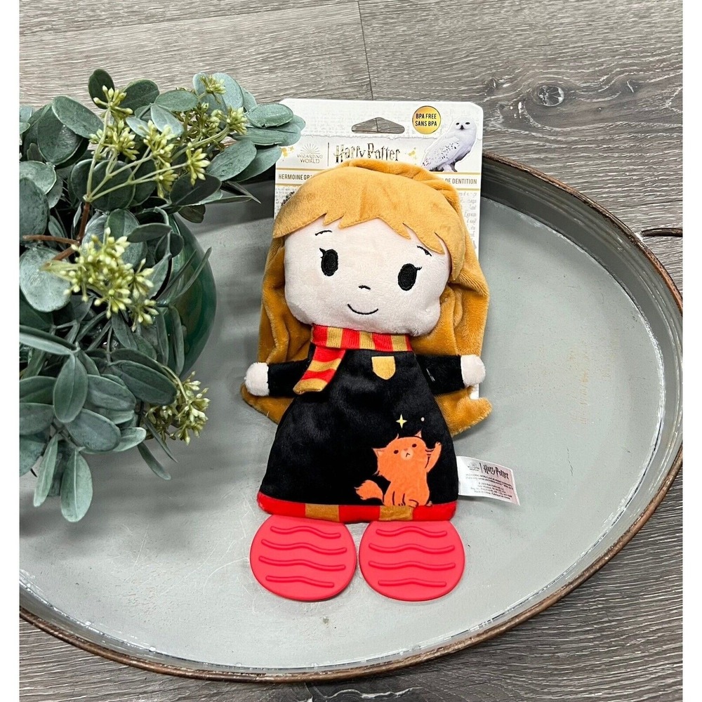 Harry Potter Hermoine Granger Blanky With Teether Crinkle Soft Toy‎ Infant Baby